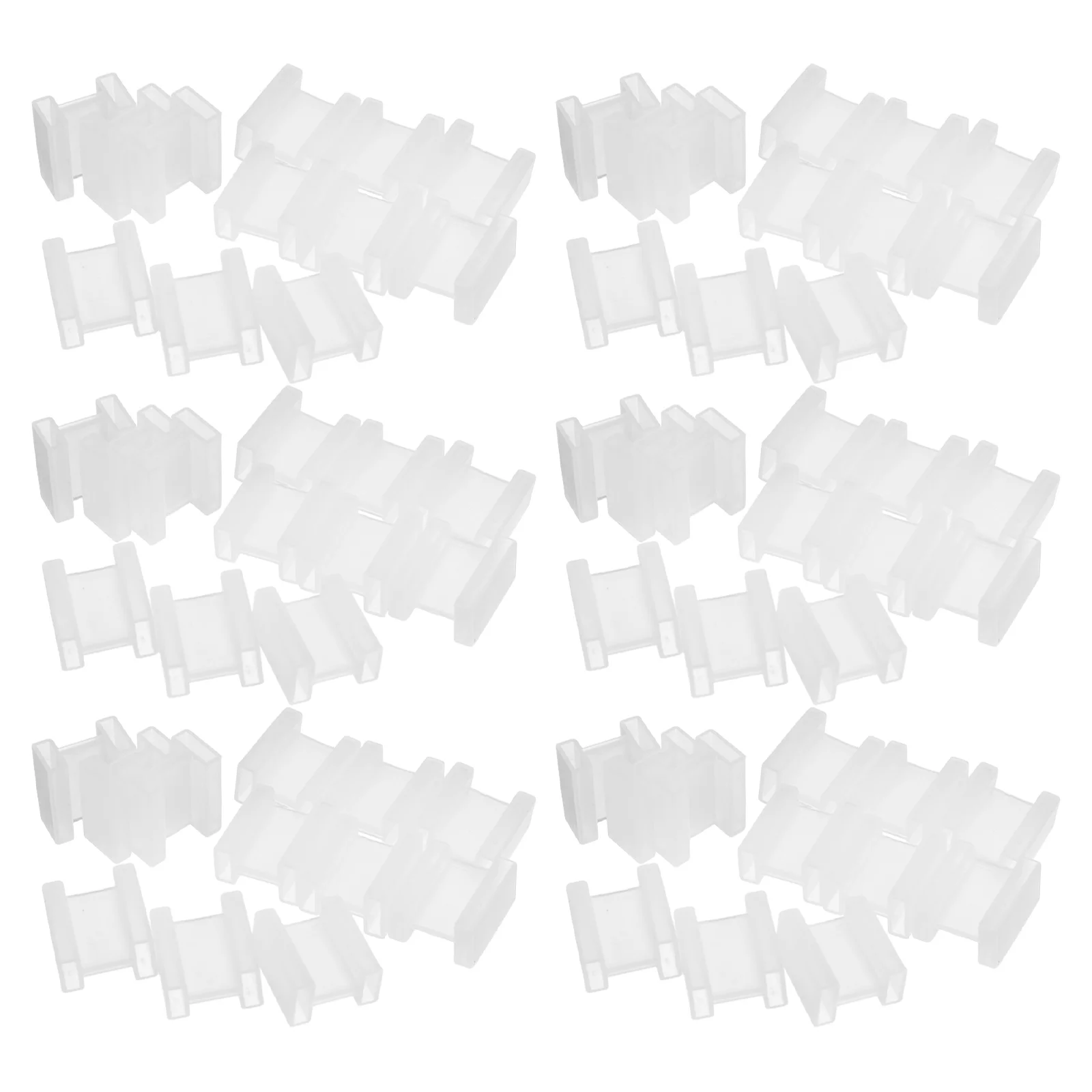 100 Pcs Plug Protective Sleeve Foot Cover Outlet Electrical Safety Cap Plastic Large Pin Dust
