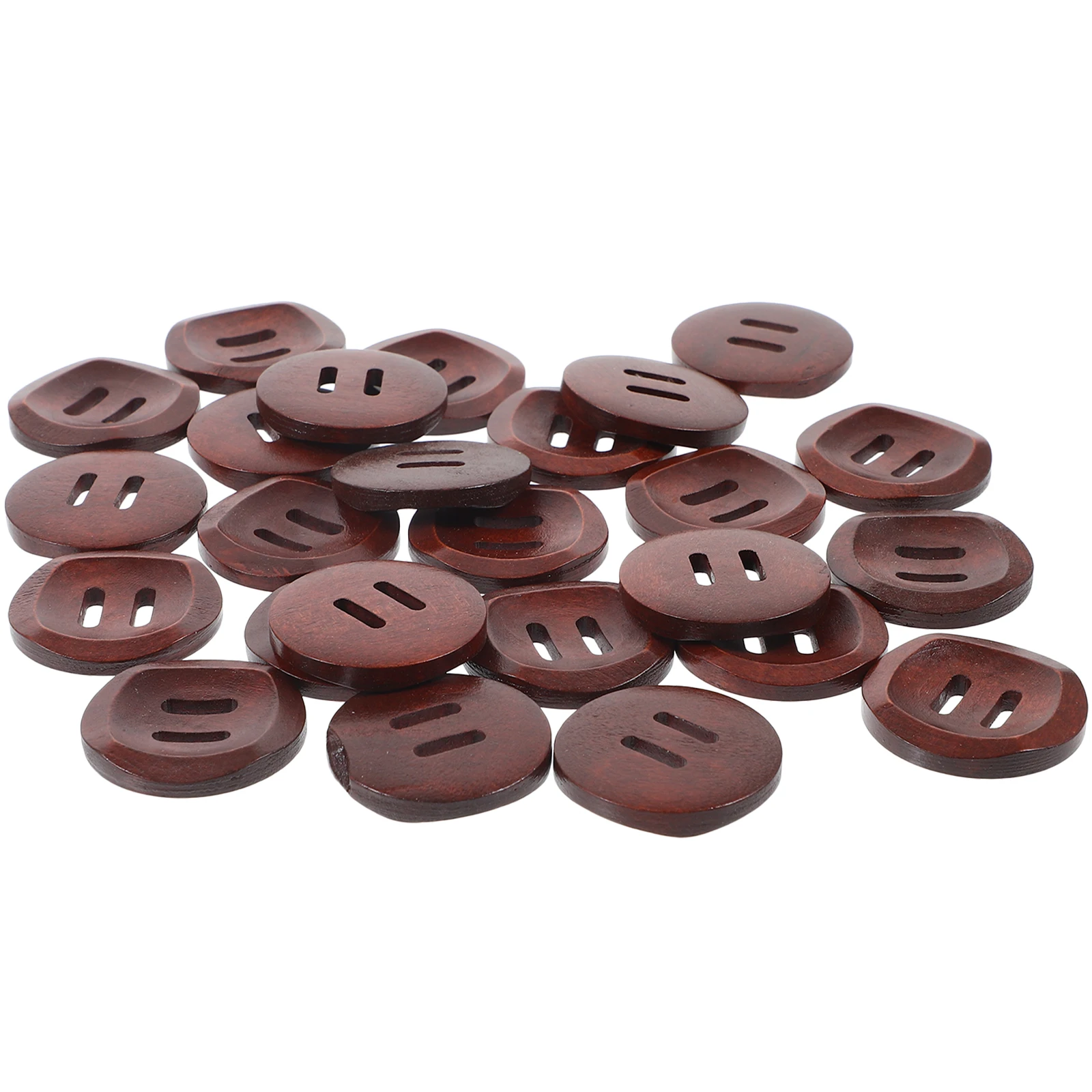 

25Pcs Wooden Buttons Vintage Sewing DIY Decorative Crafting Large Hole Buttons for Clothing Coat Sweater Baby Cardigans Knitting