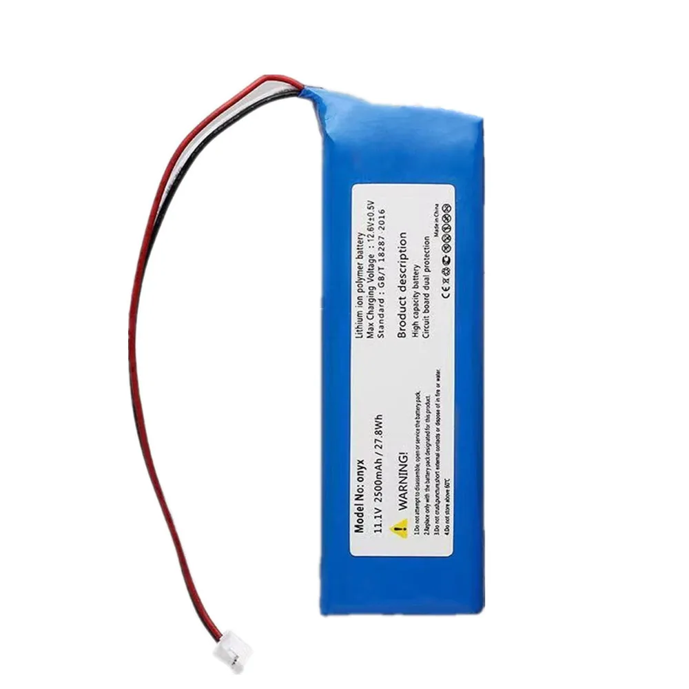 Original 2500mAh PR633496 Lithium Rechargeable Battery For Harman Kardon Onyx Bluetooth Speaker Li-Polymer Replacement Batteries