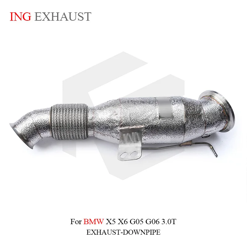 

ING Performance exhaust Catalytics Downpipe for BMW X5 X6 G05 G06 3.0t Muffler Engine Header cylinder Power Escape System