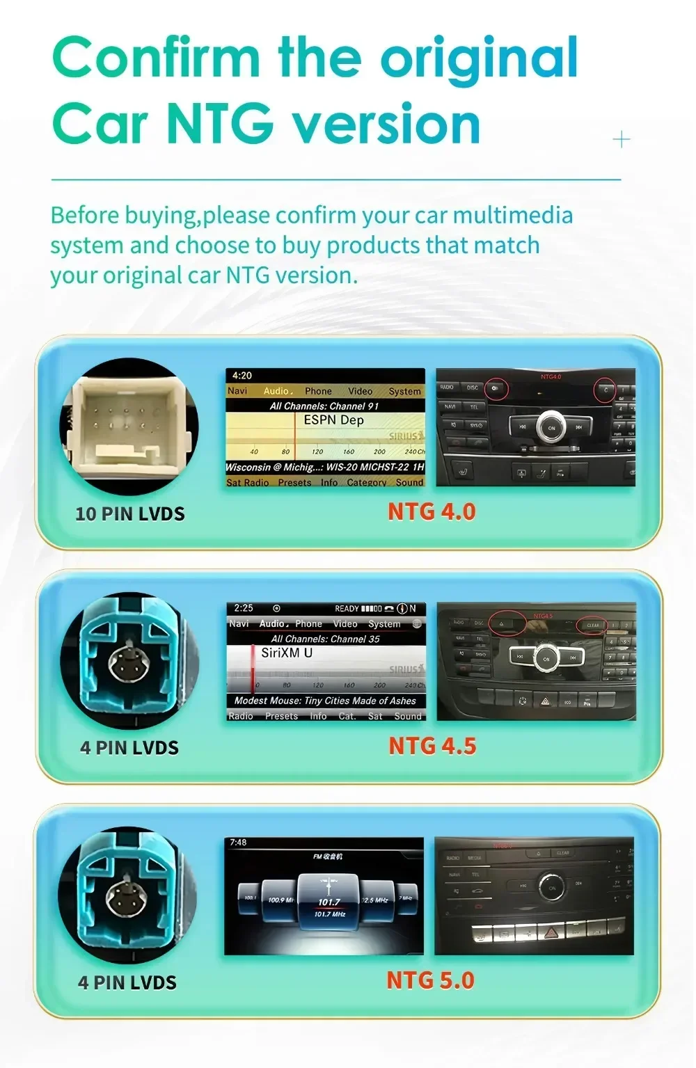 OSSURET Car Radio Android for Mercedes Benz W212 S212 E200 E230 E260 E300 NTG4.0 NTG4.5 NTG5.0 Carplay Car Stereo Screen Player