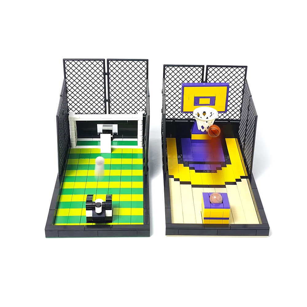 MOC Basketball & Football Building Blocks Game Set - Table Game Toy Gift for Christmas Party Leisure Entertainment Competition