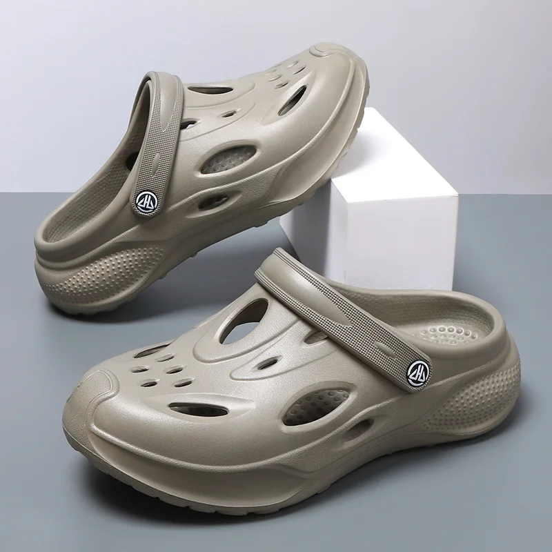 

Spring Summer Men's Outdoor Sandals Clogs Beach EVA Comfortable Slippers Slides Men Casual Water Garden Shoes Male Beach Sandals
