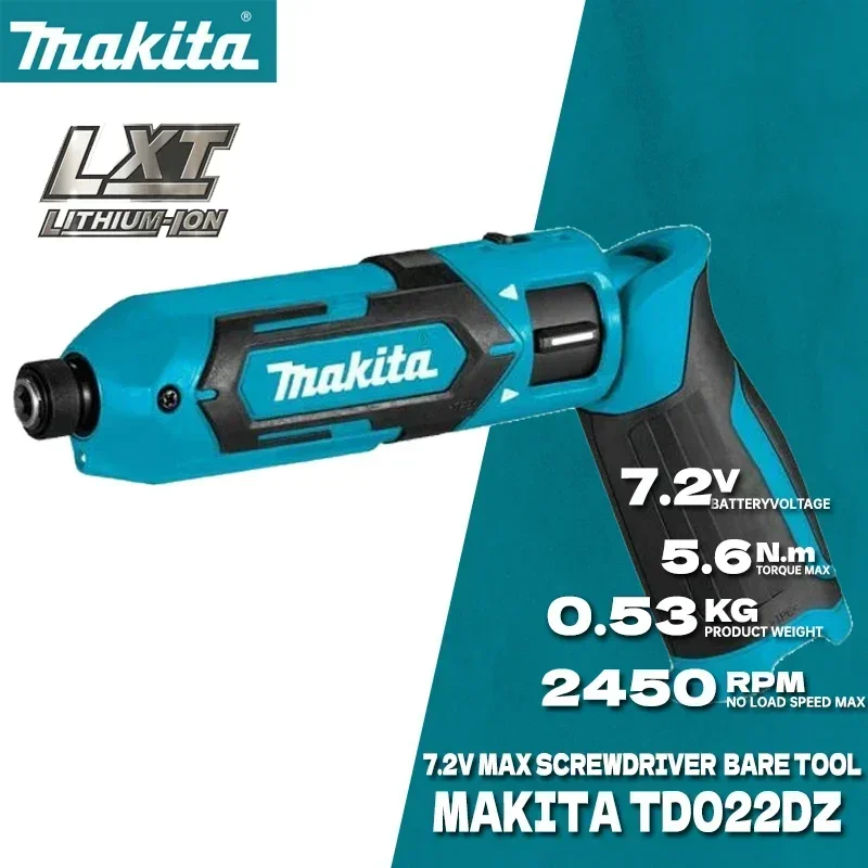 MAKITA TD022DZ Cordless Screwdriver 7.2V Rechargeable Automatic Diver Hand Drill Household For Makita Power Tools TD022D