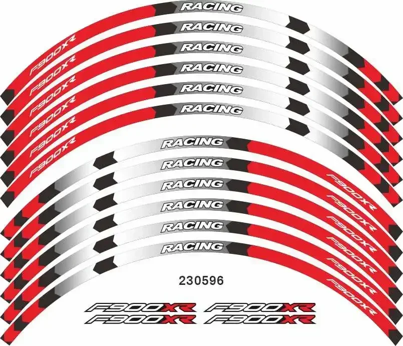 For BMW F900XR Motorcycle Parts Contour Wheel Decoration Decal Sticker - B