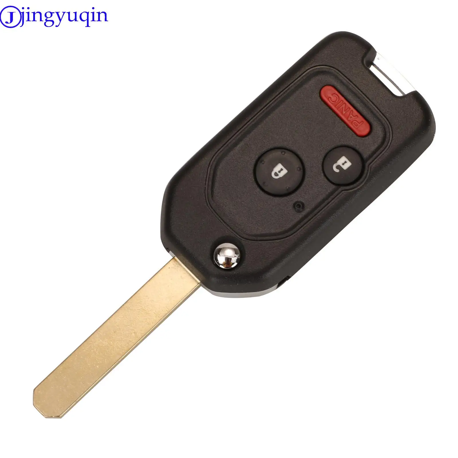 jingyuqin Update Modified 3/4 Buttons Car Key For Honda Accord Pilot Cr-V Key Housing Civic Insight Ridgeline 2003-2013