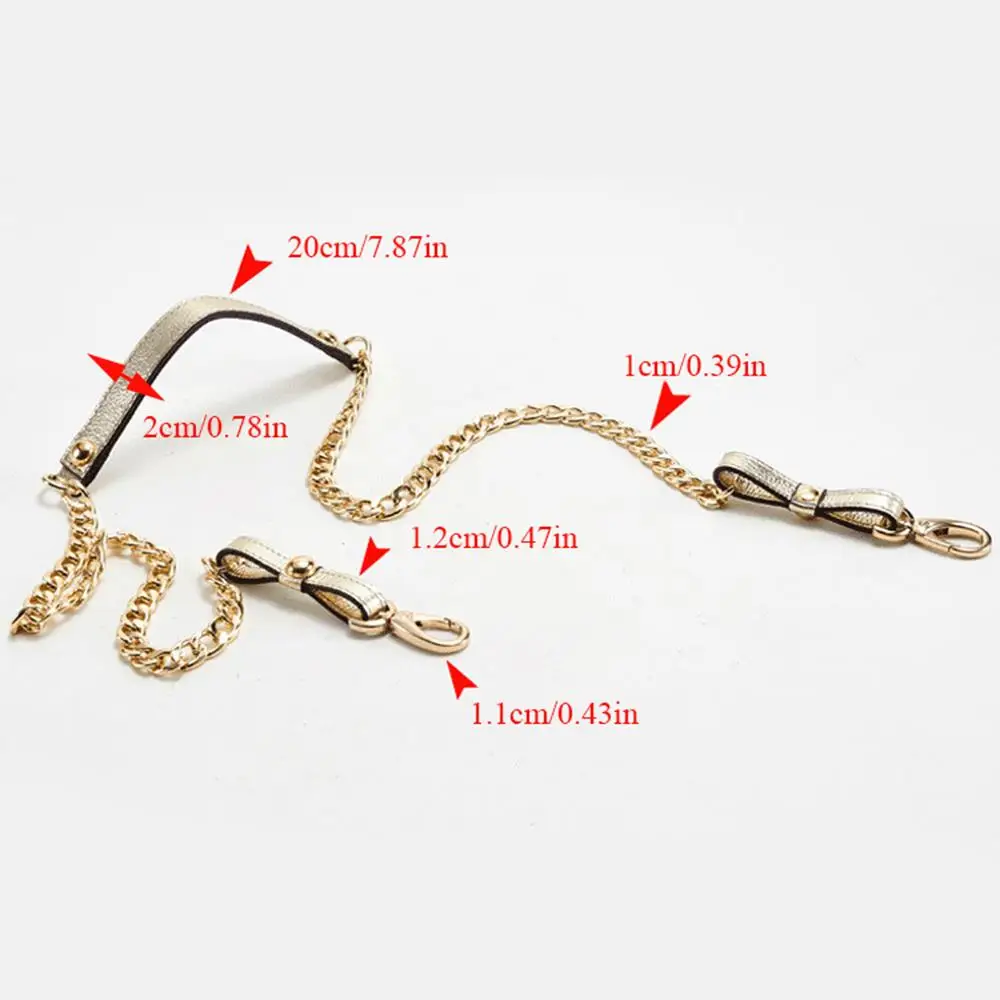 1 قطعة 120 سنتيمتر حقيبة يد سلسلة حزام واحد حقيبة رافعة سلسلة حزام الكتف حقيبة سلسلة جلدية مكافحة ارتداء تنوعا المعادن ملفوفة سلسلة