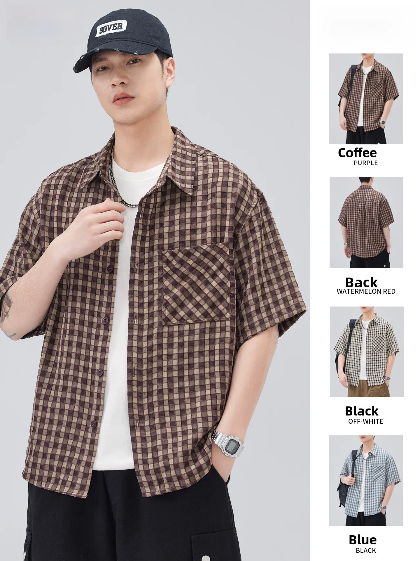 

Новая мужская рубашка 2025 года из ледяного шелка, быстросохнущая, тонкая, летняя, в полоску, дышащая, свободного кроя, из смесового полиэстера и хлопка, на пуговицах