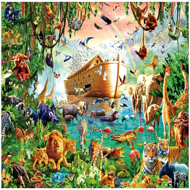 Adult Animal Ship Jigsaw Puzzle 1000 Pieces 75*50 Stress Relief Entertainment Toys Paper Puzzles High Quality Christmas Gift