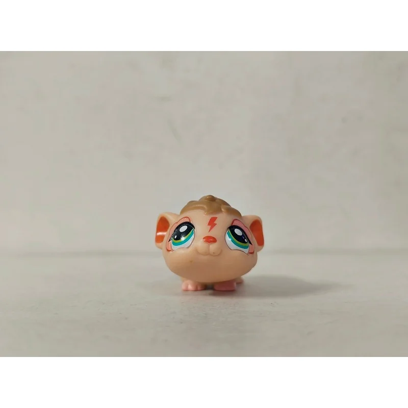 LPS Figure Orange Guinea Pig with Green Eyes #1844 Mini Pet Shop toy view 3