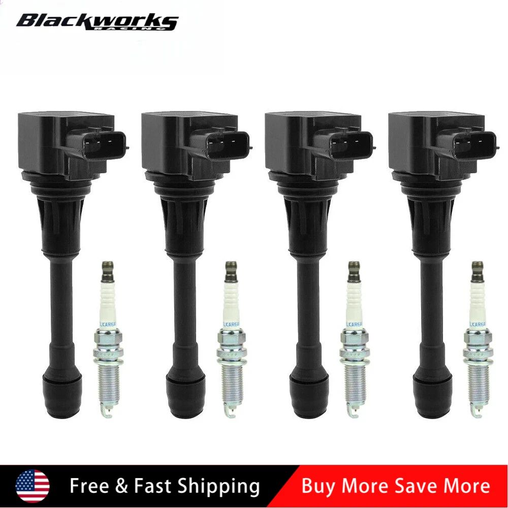 

22448EA000 22448-EA000 33400-82Z20 3340082Z20 4 комплекта катушки зажигания иридиевых свечей зажигания для Nissan Cube 2009-2014 гг. 4*22448JA00A
