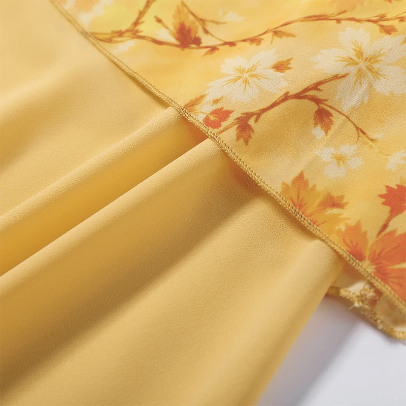 Damen Patchwork Trägerloses Maxikleid Ärmellos mit Rüschensaum und Schal Schnürkleider 2026 Sommer Elegantes Abendkleid für Damen – Detail 12