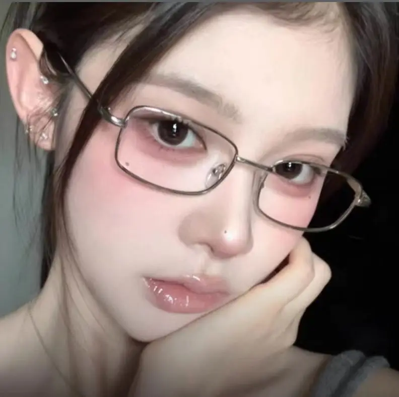 

Вирусные очки в золотой и серебряной оправе, синий свет, блокирующие по рецепту, ретро, для похудения, с круглым лицом