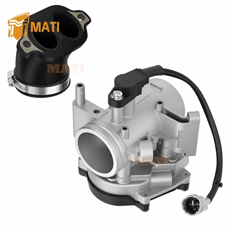 MATI Throttle Body & Intake Manifold Adapter Boot for Polaris Ranger 700 XP Crew HD Ranger 700 6x6 EFI 2006-2009 O.E.M# 2203925