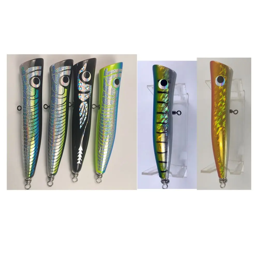 timber Carpenter  Wood Floating Popper Stickbait Fishing Lure  Medium Heavy Paulownia Popping for , Kingfish, BluefinTuna