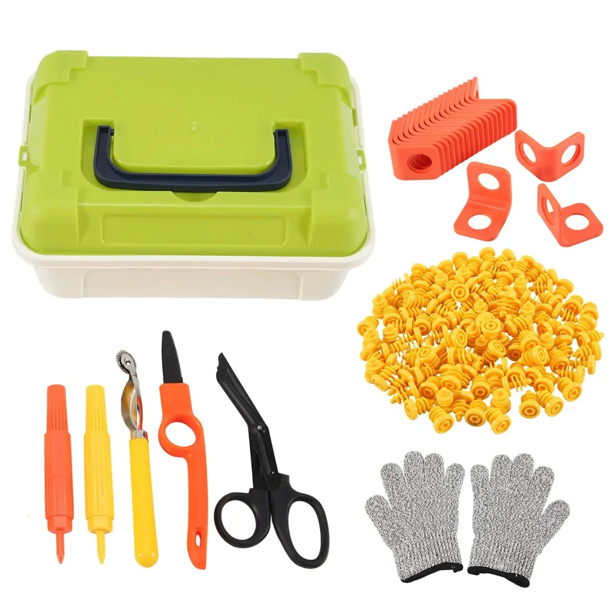 DT81 Cardboard Tools for Kids with Cutter &Tool Box, 150 PCS Cardboard Construction Kit for Family & Team Activities