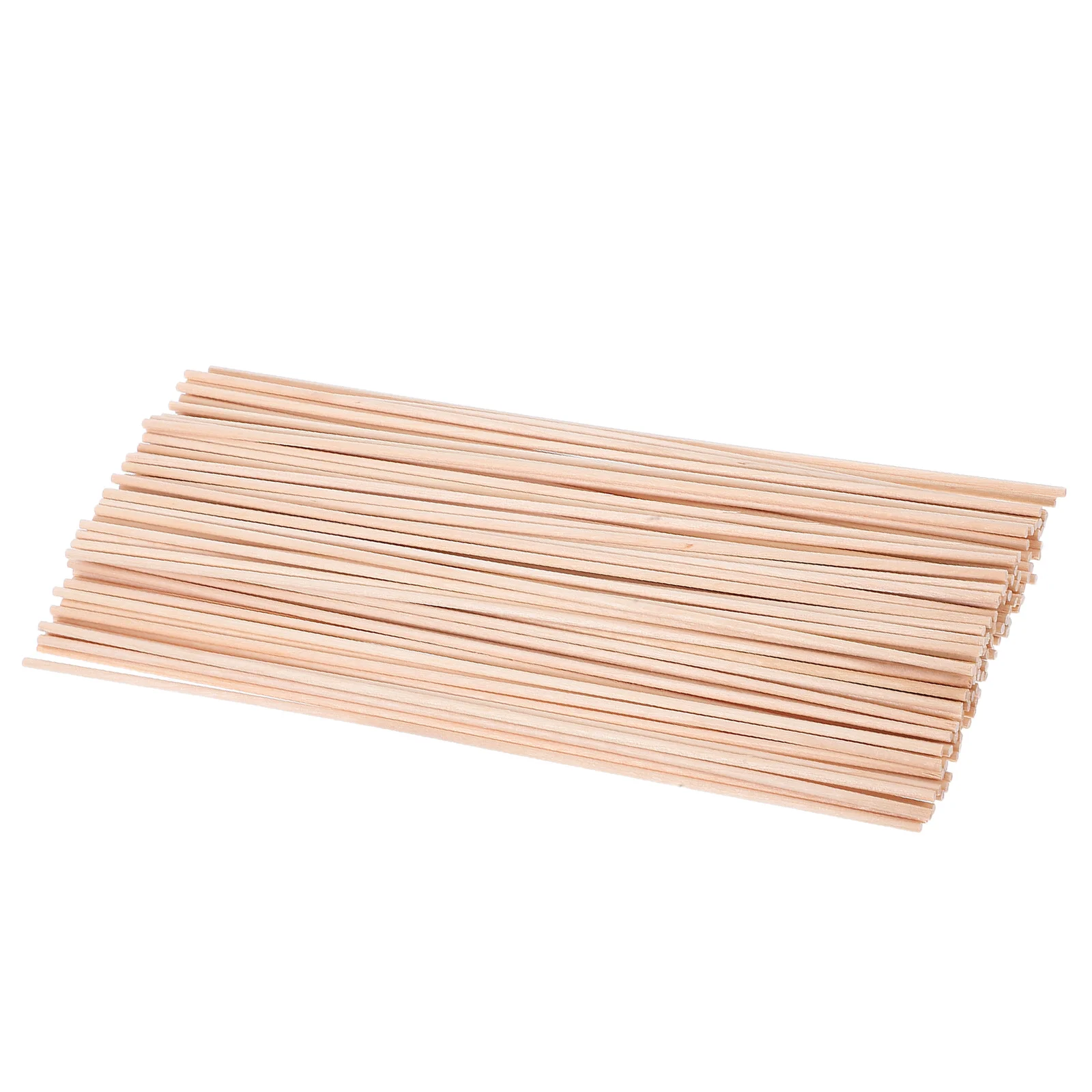 100Pcs Natural Wood Dowel Rods Unfinished 200x2x2mm Kids DIY Craft Materials for Art Projects Photo Props Party Decorations