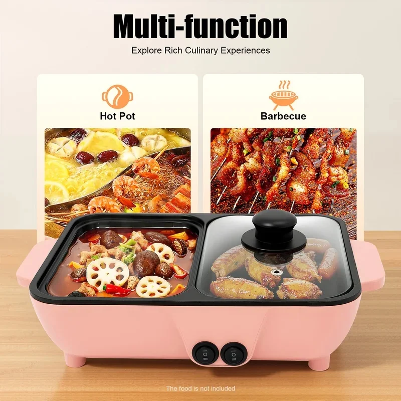 2-in-1-electric-hot-pot-with-griddle-tabletop-non-stick-pan-vegetable-grill-cooker-bbq-shabu-pot-household-noodles-cooking-pot