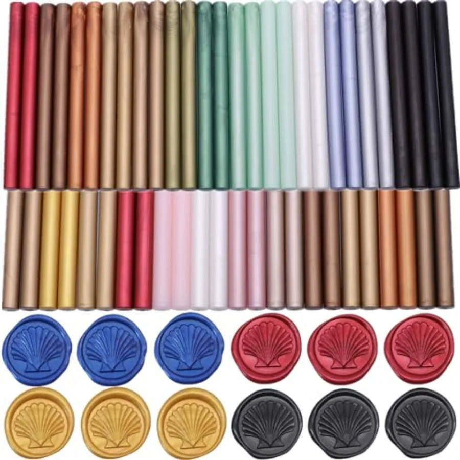 80 Pcs Glue Gun Sealing Wax Sticks for Wax Seal Stamp Sealing Glue Gun Sealing Wax Sticks Mini Glue Stick Ideal for Wedding Inv