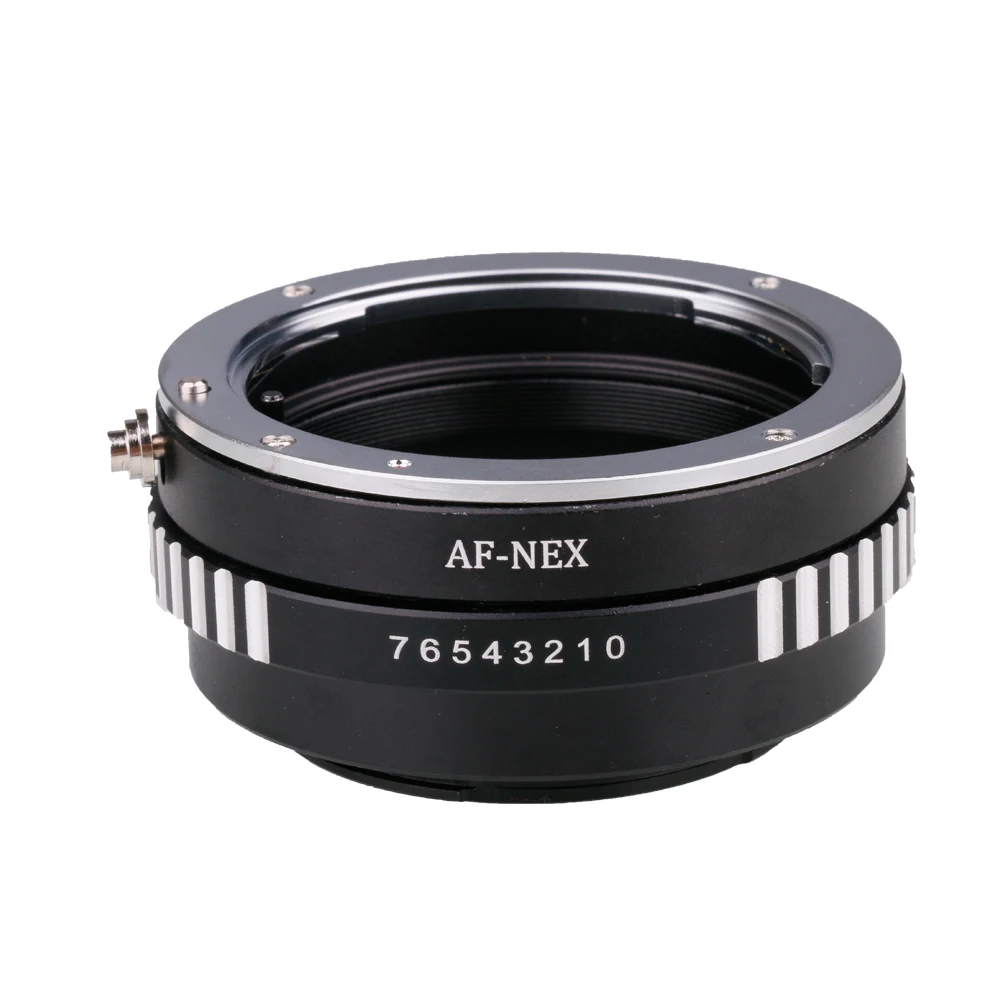 Adaptador de montaje AF-NEX (líneas cebra) para lente Sony Alpha Minolta AF a Sony E Mount NEX A7 A7R NEX-5T NEX7 A5000 A6000 A6300
