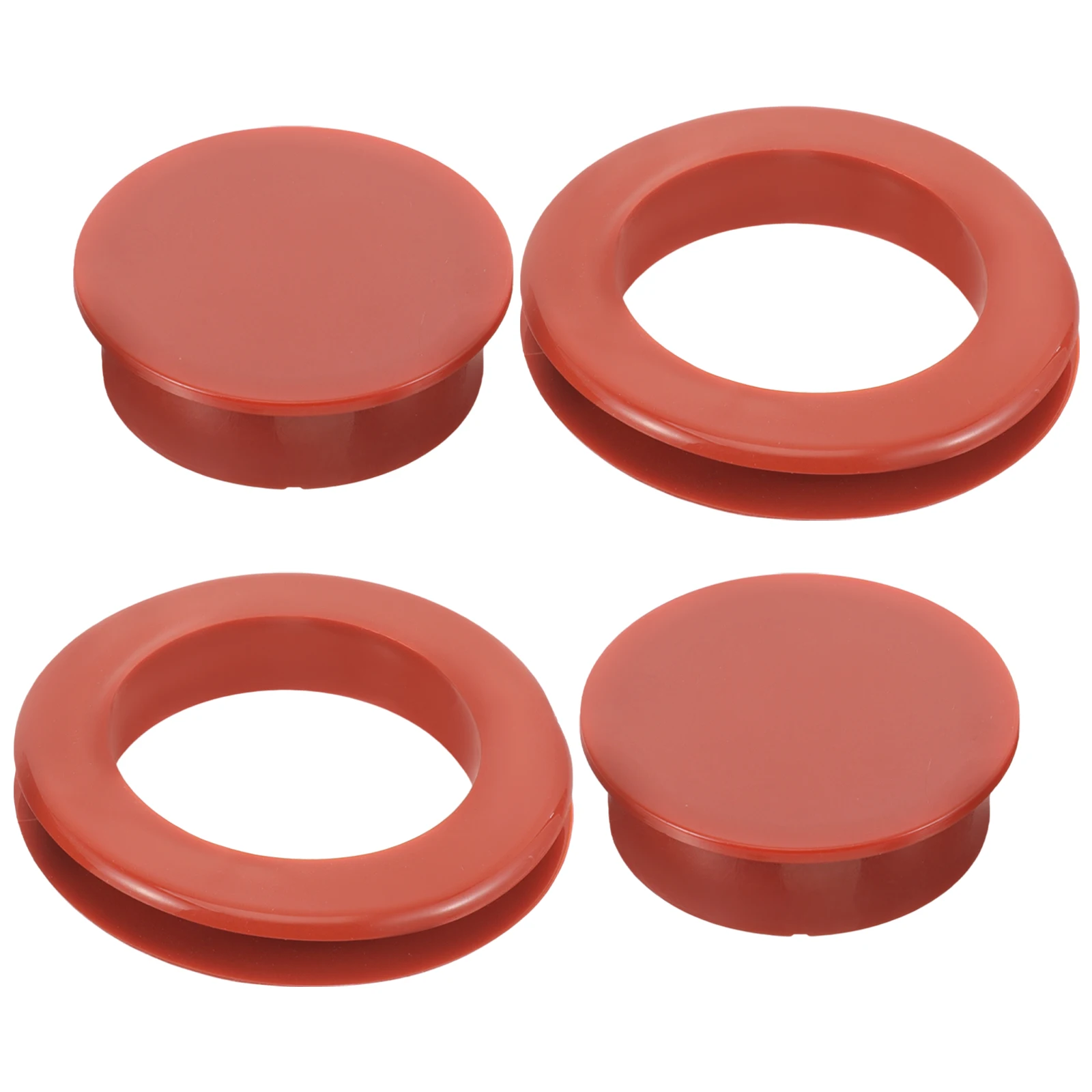 2pcs Silicone Umbrella Hole Ring Caps Durable Table Umbrella Rings Outdoor Parasol Fixation Rings For Patio Shop Use