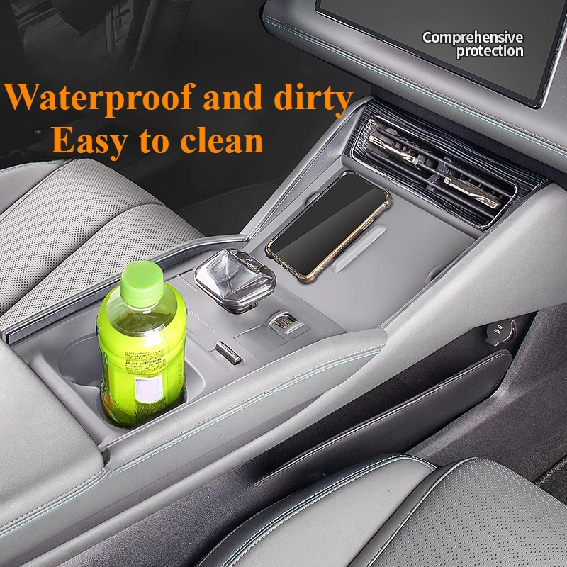 For BYD Qin Dynasty  central control panel silicone pad gear button paste anti-scratch dust protection interior special