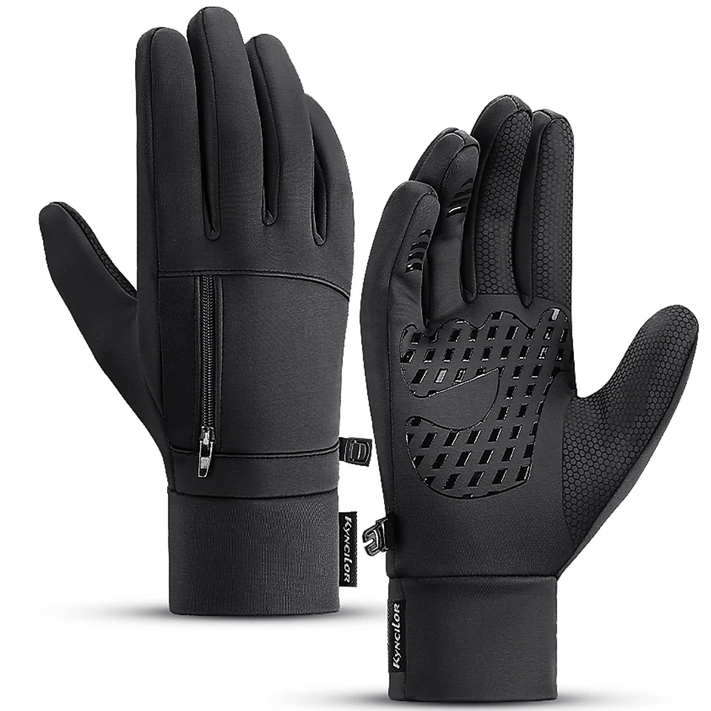 Outdoor Herbst Winter Fahrrad handschuhe schwarz Touchscreen wind dicht warm Fahrrad Motorrad handschuhe Männer Frauen Laufsport