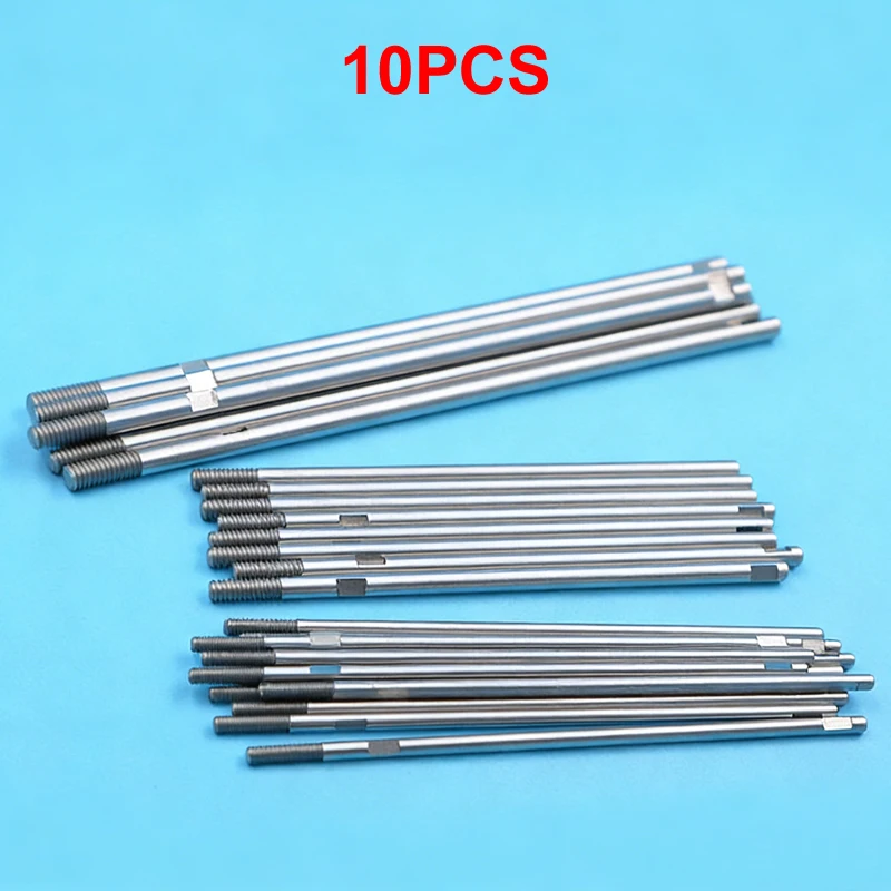 10PCS 3mm/4mm/5mm Diameter Drive Shaft 10cm/20cm/30cm Length Precision Stainless Steel Straightened Shaft DIY Parts for RC Boat