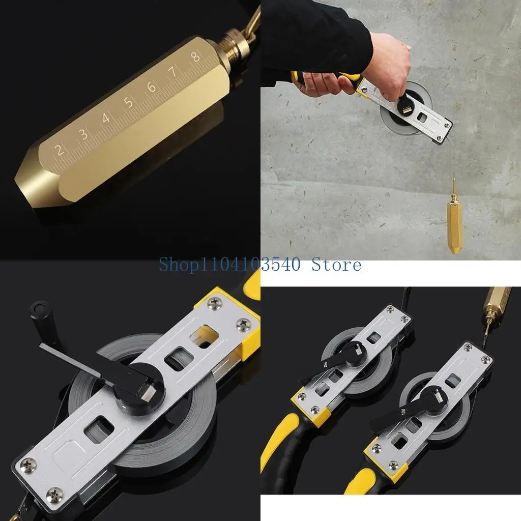 

02DC Oil Gauging Tape 10/15/20m Measure for Oil for Tank Brass+Steel+Aluminum Alloy T