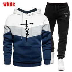 Autumn/Winter Men's hooded sweatshirt + Sweatpants suit Men's sport hoodie comfortable men's sportswear