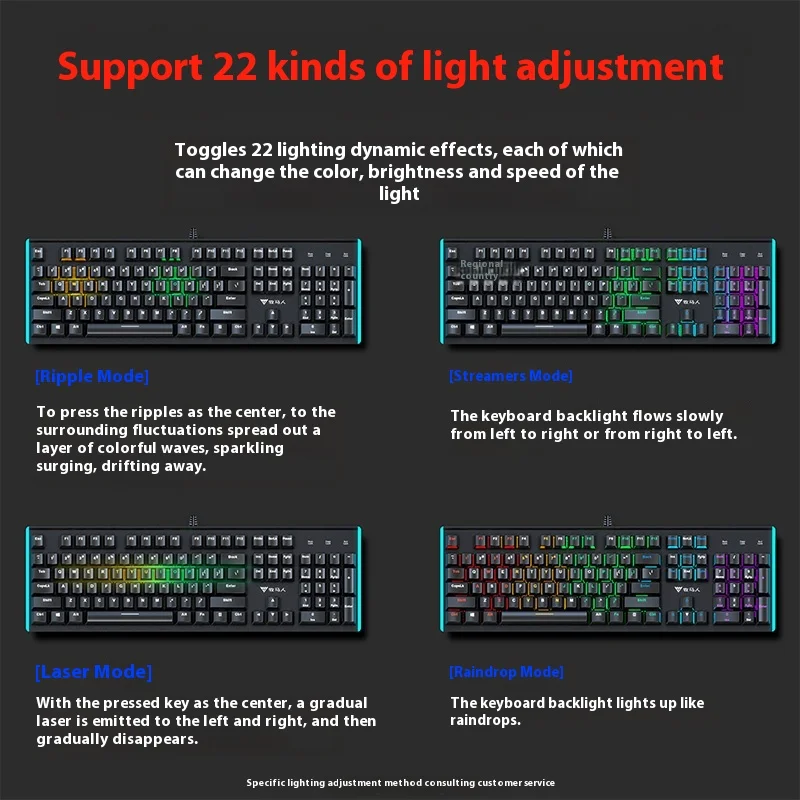 Wrangler K100 Mechanical Keyboard Gaming Specific Keyboardwireless Silent Keyboard For Pc Gamer Computer Laptop Accessories