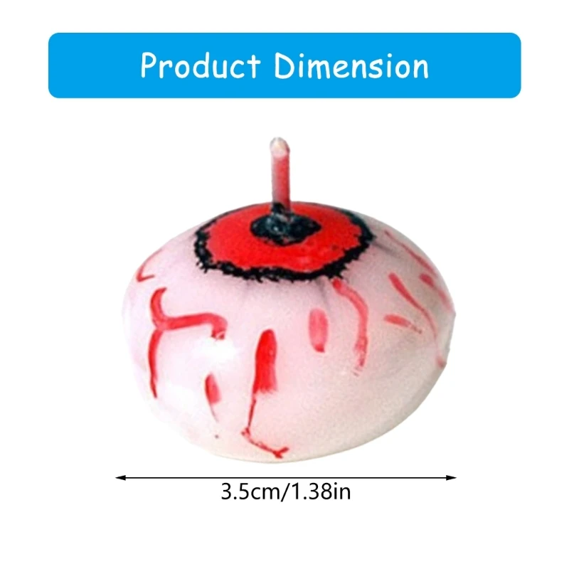 Vela assustadora parafinas globos oculares, vela Halloween 6 pacotes para filmes terror reuniões temáticas,