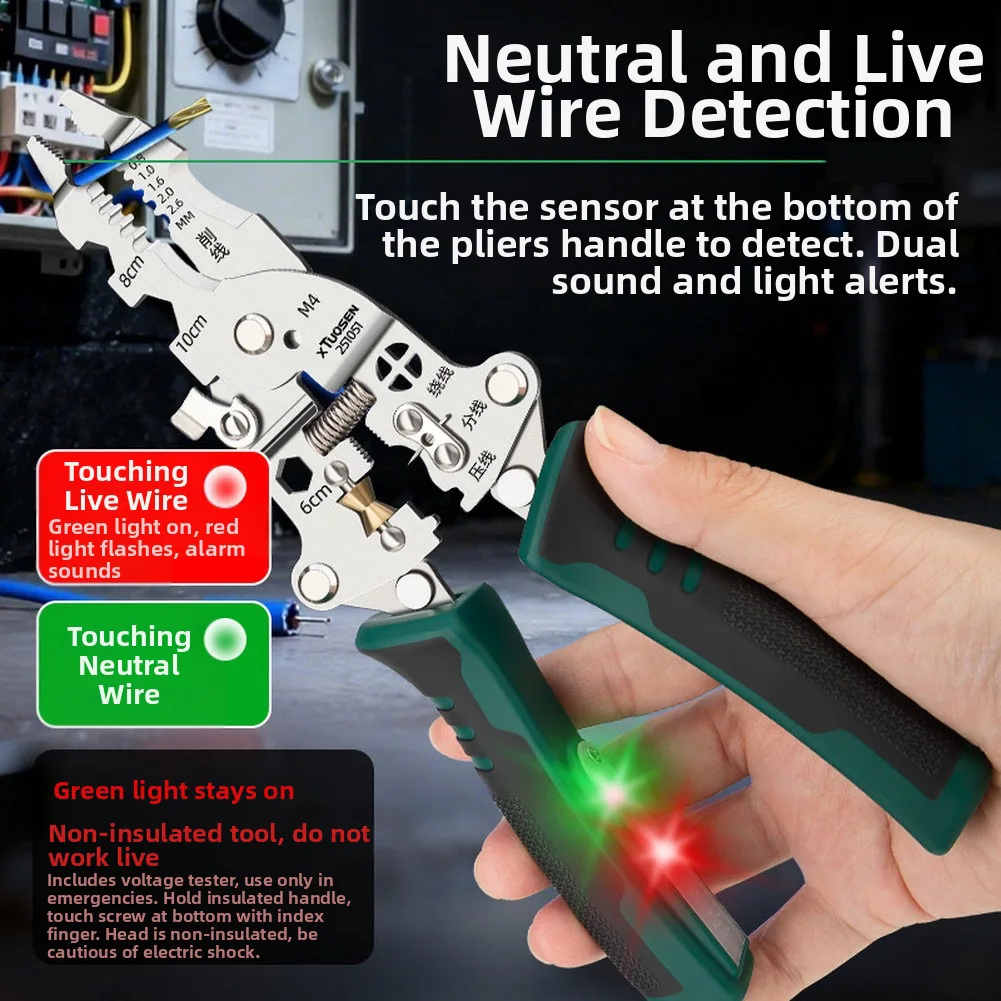 

Многофункциональные складные клещи для обжима проводов, инструменты для электрика для зачистки, резки и обжима кабеля