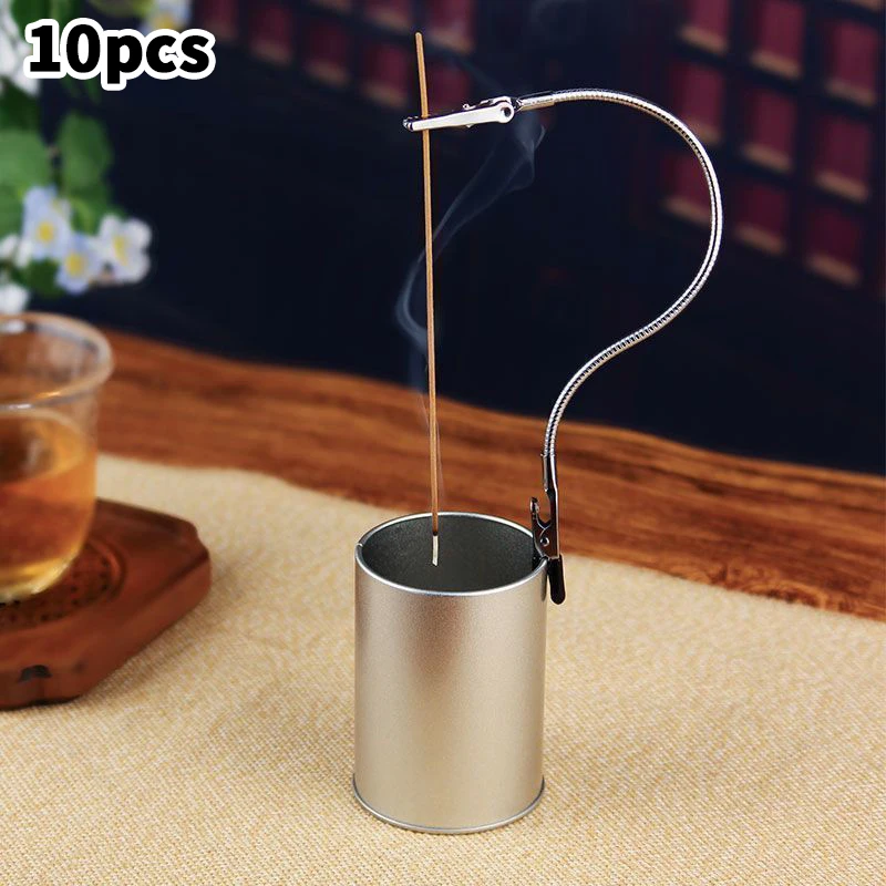 10Pcs Universal Crocodile Clip Fragrance Diffuser Home Decor Double Headed Metal Incense Clip Mosquito Coil Holder Censer
