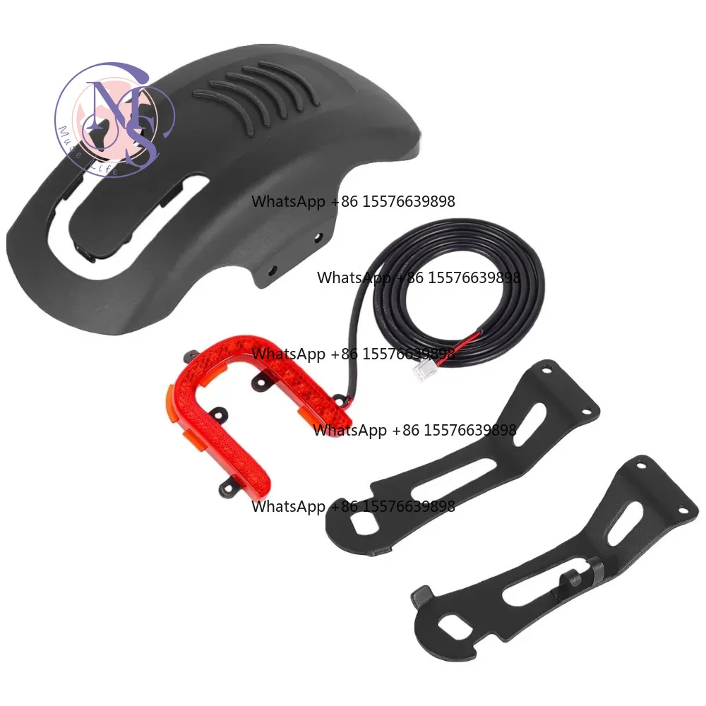 Front & Rear Fender, Taillight Bracket, Tire, Brake Lever & Pads for Kukirin A1 Electric Scooter, Replacement Parts
