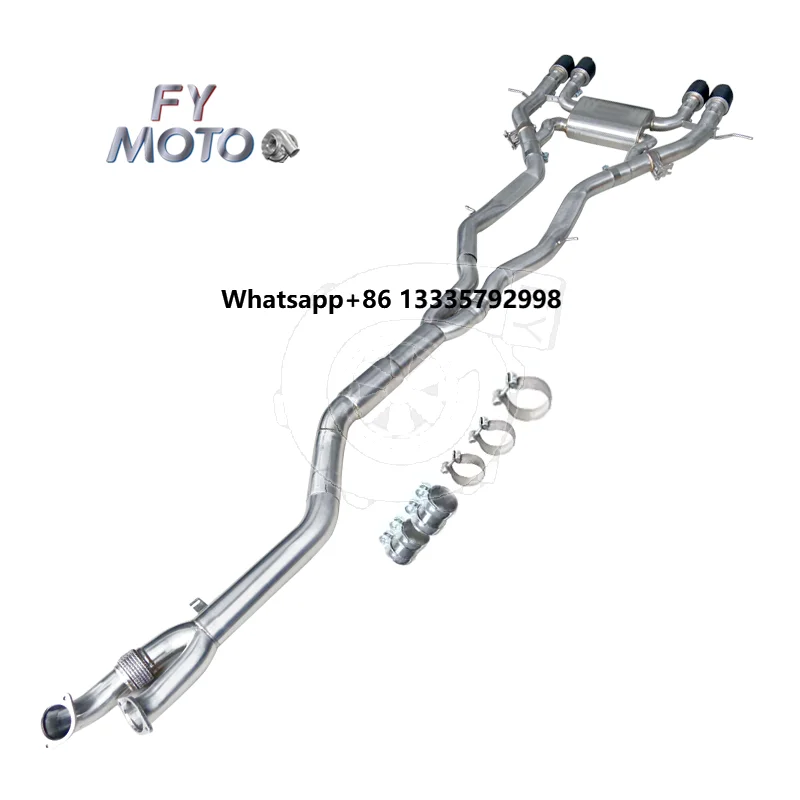 

NO US TAX Catback Exhaust System for BMW‘S58 G80 G82 M3 M4 2020+ Resonated Midpipe Two Piece Design