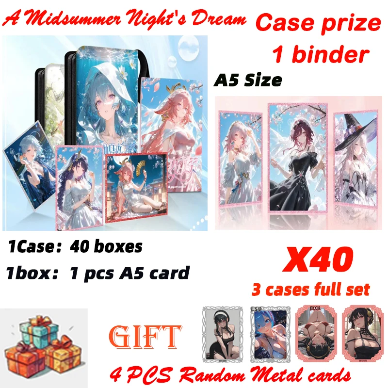 

Wholesale 2025 A5 Size A Midsummer Night's Dream Goddess Story Acrylic Card Board Waifu Glass Yae Miko Doujin Toys Artboard gift