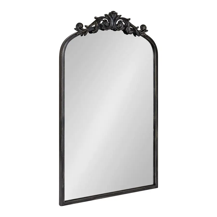 

Traditional Arch Mirror, 19 x 30.75, Antique Black, Inspired Wall Decor