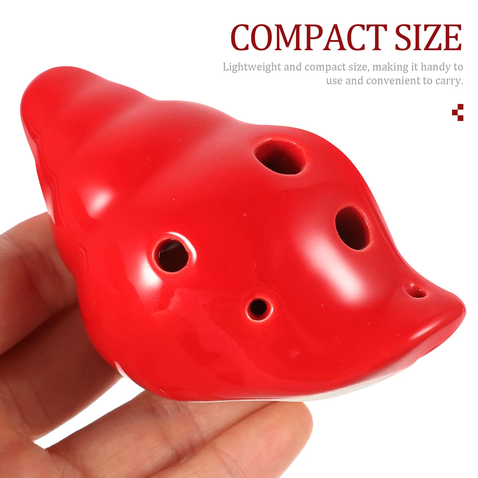 أداة سيراميك الأكرينا للمبتدئين ذات 6 فتحات، زي احترافي، رنين غني، حجم صغير، صناعة متقنة