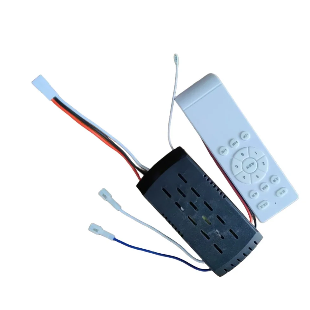 Ceiling Fan Wireless Controller Kit for 24V DC Low Voltage Fans Up to 35W Featuring 6 Settings and AC110V Input