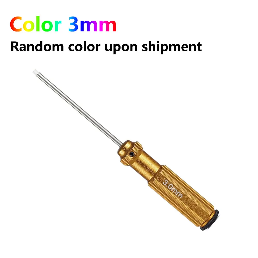 أدوات RC مفك براغي سداسي مطلي بالتيتانيوم، قطعة واحدة 1.5 2.0 2.5 3.0 مم مفك براغي لألعاب طائرات الهليكوبتر