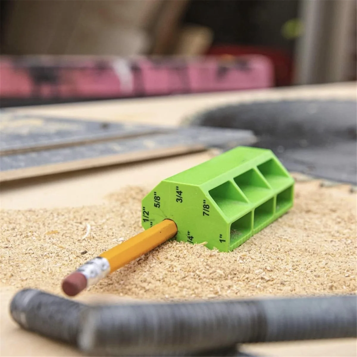 Trazador multifuncional, herramienta de carpintería, marcado de lápiz, marcado de grafiti de carpintería multidimensional, nuevo