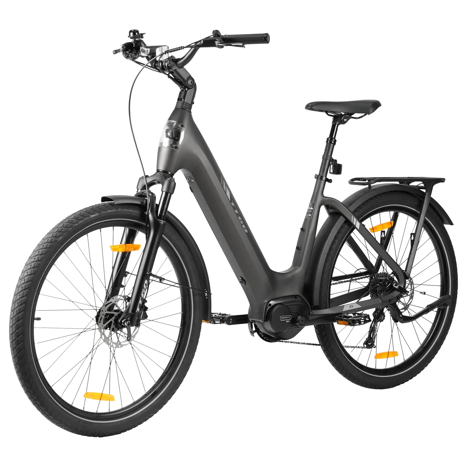 TTGO Z5 Elektrische fiets 250W 25KM/H 36V18Ah 27,5 "*2,4 band Hydraulische schijfrem Max. bereik 110-130 KM LCD-scherm Elektrische fiets
