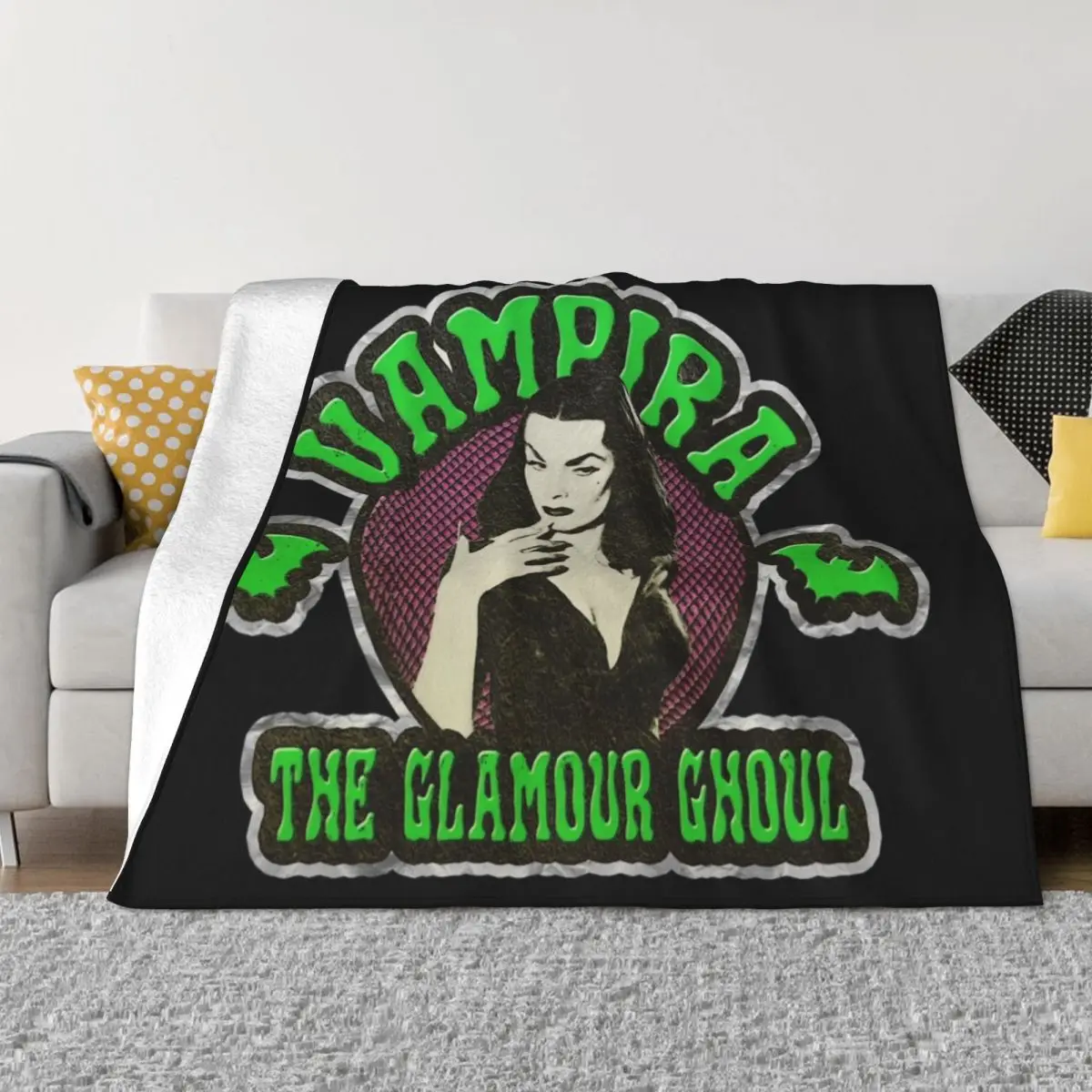 VAMPIRA Throw Blanket Softest warm for winter Cute Plaid Blankets