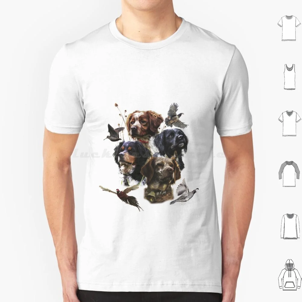 تي شيرت للرجال والنساء مع إسبانييل الاسكتلندي ، موسم صيد الطيور ، 6xl