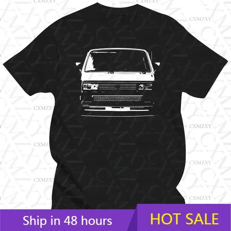 T25 Campervan T Shirt Gift For Him Dad Doka Bus Caravelle Vanagon Wedge