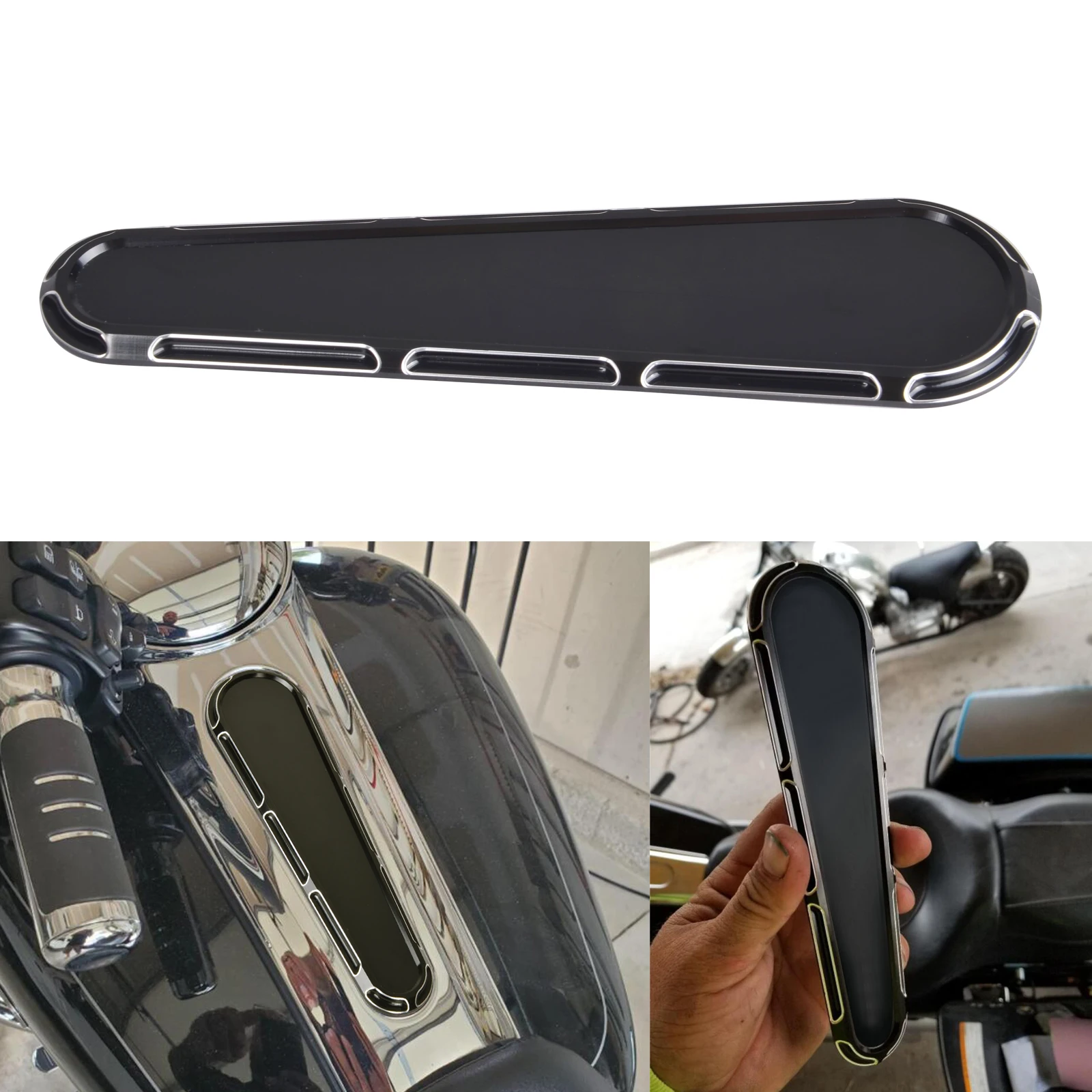 

Goldfire Motorcycle Fuel Tank Cover Dash Insert Cover For Harley Touring Road Street Glide Road Glide FLTRX FLHX 2008-2018