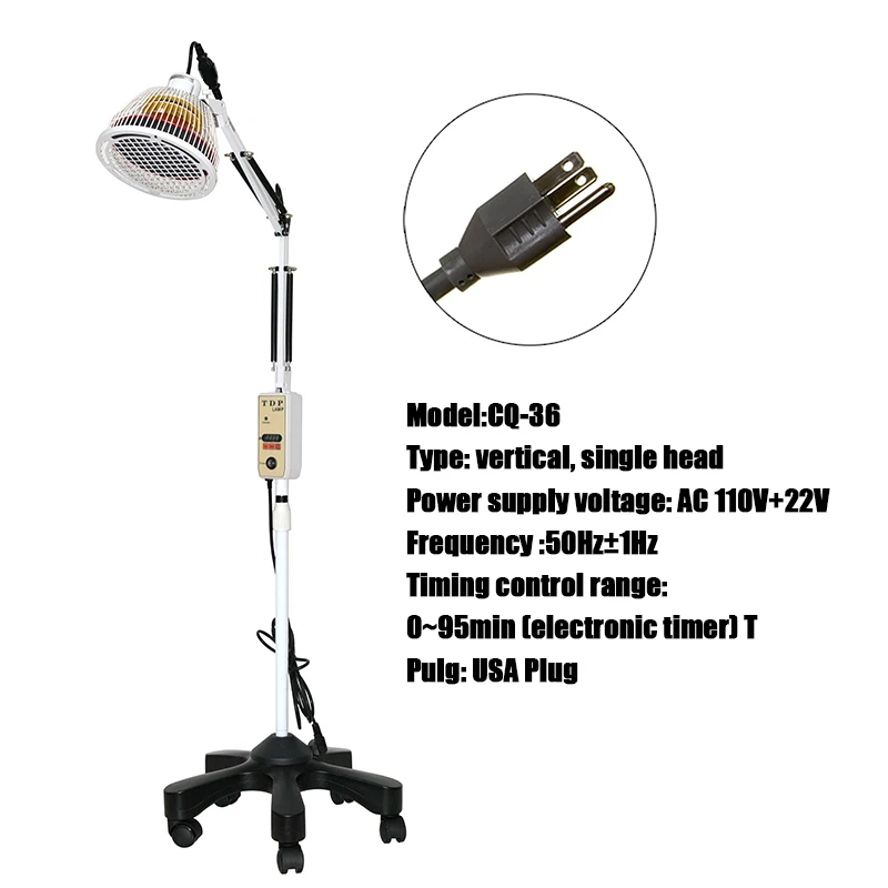 Picture 4: XINFENG Lamp CQ-36 110V USA Plug TDP Electronic Medical Acupuncture Infrared Heat Physical Therapy Lamp Physiotherapy Machine