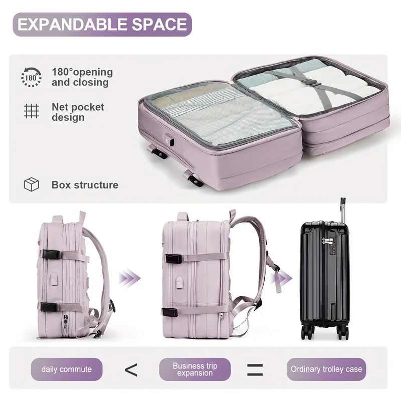 Hiking Backpack Large Capacity Men's Backpack Fashion Women's Backpack Carry-On Backpack Casual Backpack Laptop Backpack view 4