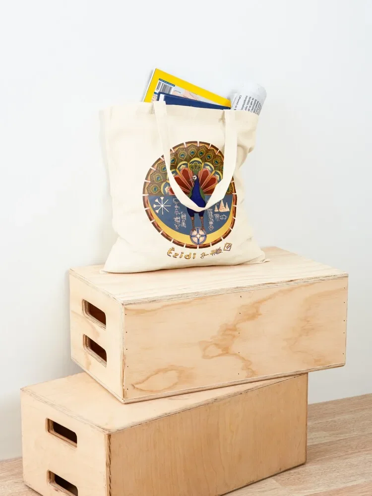 حقيبة يد نسائية من Yazidi Melek Taus حقيبة تسوق للنساء حقيبة هدايا من القماش